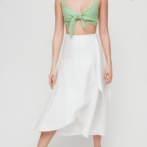 Wilfred Eleta wrap linen skirt XXS Excellent condition 👗